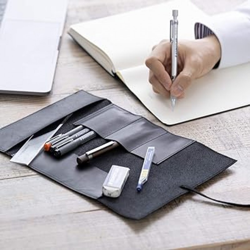 Staedtler LCED2 필통, 에코 가죽, 2020년 한정판, 포켓 4개, 900