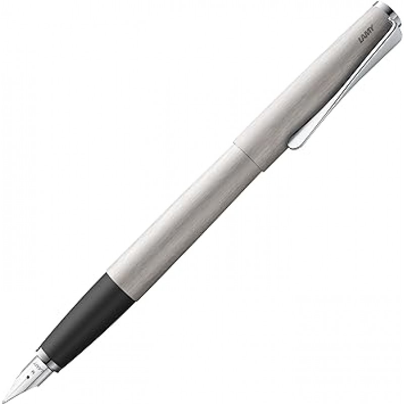 LAMY 스튜디오 만년필, EF(Extra Fine Point), 무광 스테인리스 스틸, 양용 유형, 정품 수입