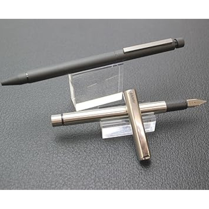 LAMY L45-M 만년필, 미디엄 펜촉, St, 스테인리스 스틸, 이중 사용, 실버