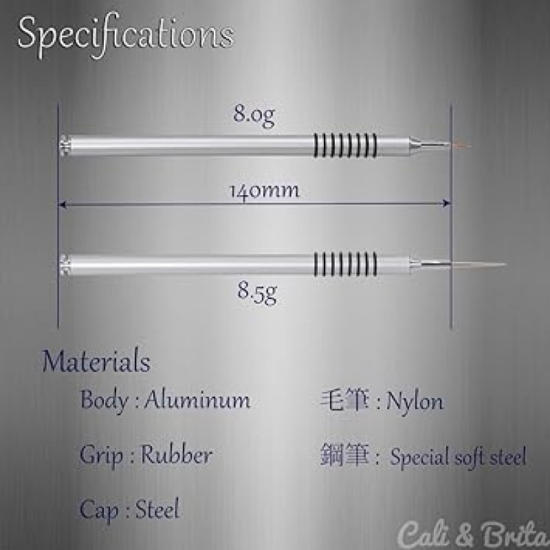 칼리&브리타 브러시 2종 세트, 메탈 러버 그립 페이스 브러시 울트라 파인 프라모델 건프라(스틸 브러시+브러시)
