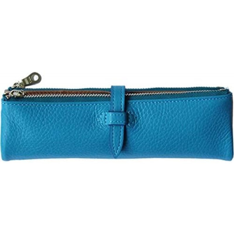 CCOMPANY LIMITED 펜 케이스, Lupo 2 Second, Genuine Leather, Italian Leather, Pencil Case (Sky Blue)