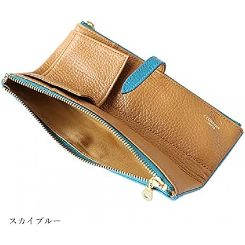 CCOMPANY LIMITED 펜 케이스, Lupo 2 Second, Genuine Leather, Italian Leather, Pencil Case (Sky Blue)