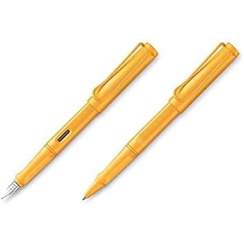 LAMY L21MG-EF-L321MG-gift 2020 한정색 만년필 EF 울트라 파인포인트(겸용) / 롤러볼펜 [망고] 가죽 펜 케이스 선물용 박스 포함