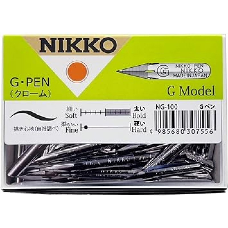 Tachikawa Pin Seisakusho NG100 Nikko Nib, NG Pen, Pack of 100