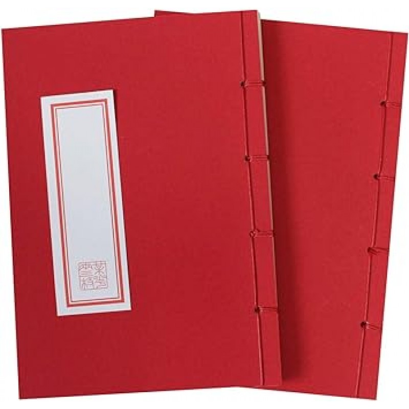 [화장노트-A5-세로쓰기][문방구노트]공짜책-저널-하이쿠노트, 오프화이트-120페이지, 2권세트, 스윗바쿠(빨강 2)