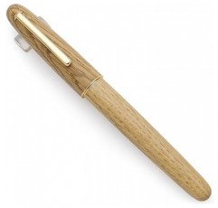JINHAO 9036 천연 나무 만년필 수제 잉크 펜 (세자 0.5 mm 오크 우드)