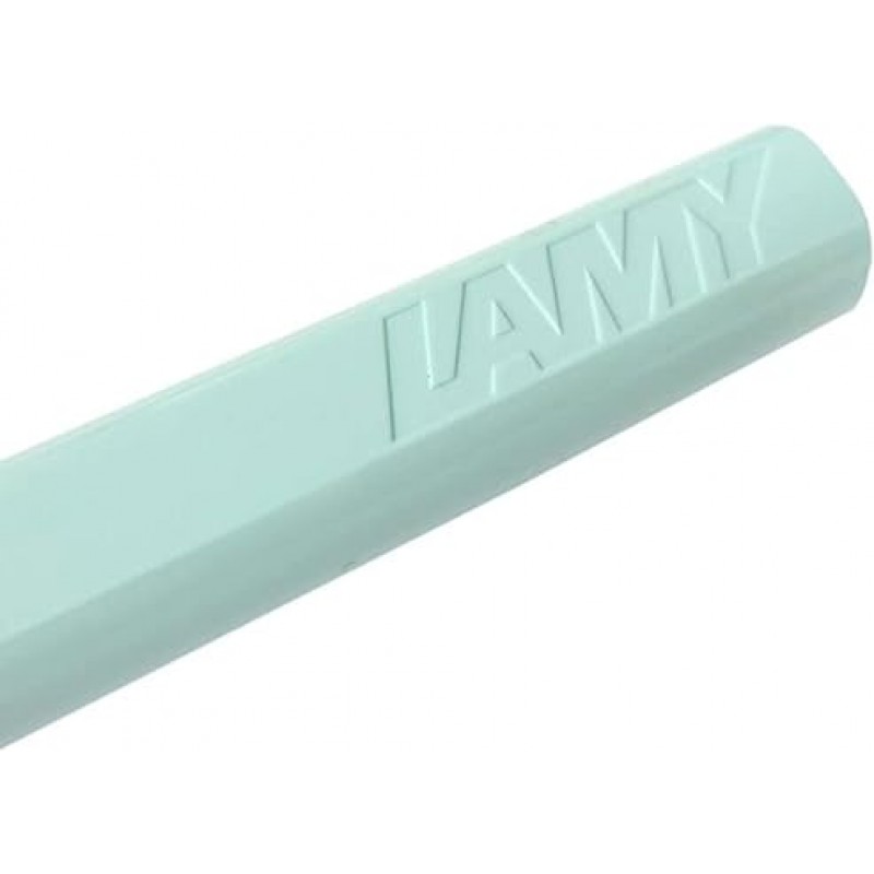 Lamy Safari 라이트 블루 만년필 - 극세 펜촉 블루 잉크 (L0361EF)