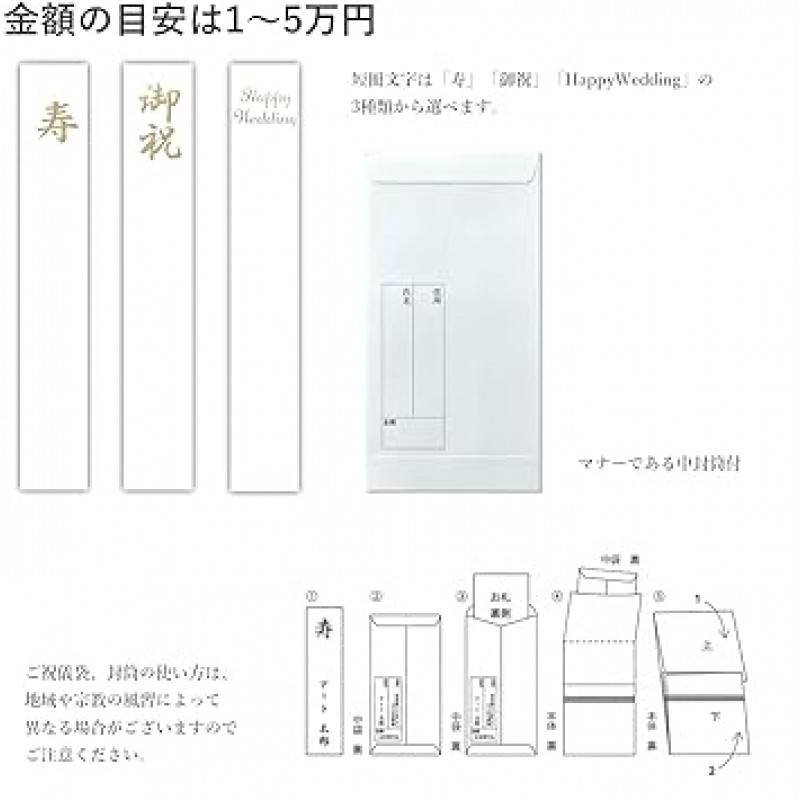 RingLeaf Ready-to-Use 축하 가방, 2개 세트, 붓펜 포함, 결혼식 | 서양식 꽃(화려함)