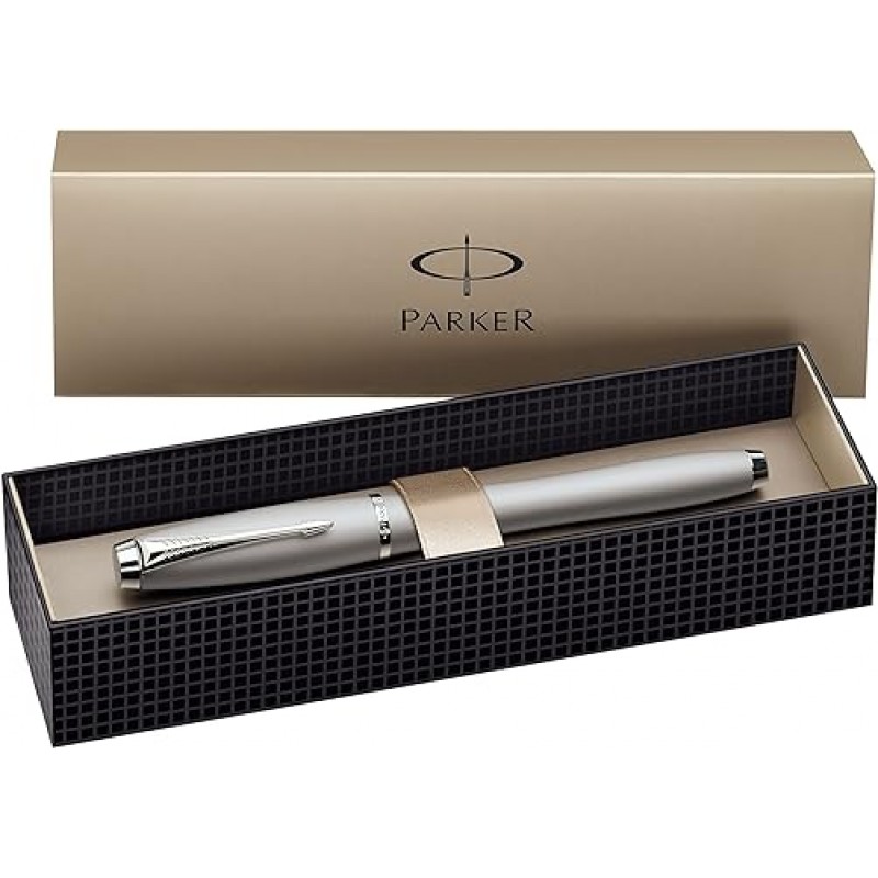 Parker CT S1137162 만년필, F, 파인 포인트, 어반 패스트 트랙 실버