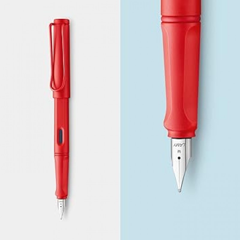 Lamy Safari Cosy 만년필 020 특별판 모던 만년필 딸기 칼라 인간 공학에 근거한 그립과 유행에 좌우되지 않는 디자인 펜촉 사이즈 M 스페셜 모델