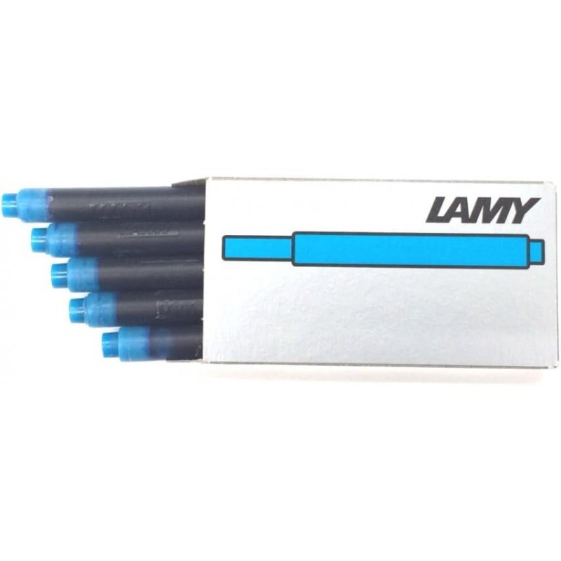 LAMY LT10TQ LAMY 만년필, EF 펜촉, 사파리 스켈레톤, 이중 사용, 컨버터 별매, 정품 수입 + LAMY 라미 카트리지 잉크, 터키석