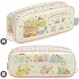 San-X PT10401 Sumikko Gurashi Welcome! Tabemono Okoku Twin Zipper Pen Pouch