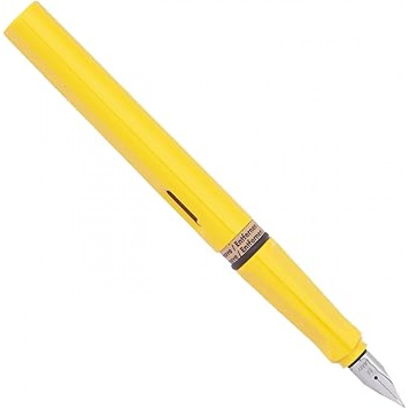 LAMY LT10RD 라미 만년필, EF(Extra Fine Point), 사파리 옐로우, 겸용타입, 컨버터 별매, 정품 수입+LAMY 라미 카트리지 잉크, 레드