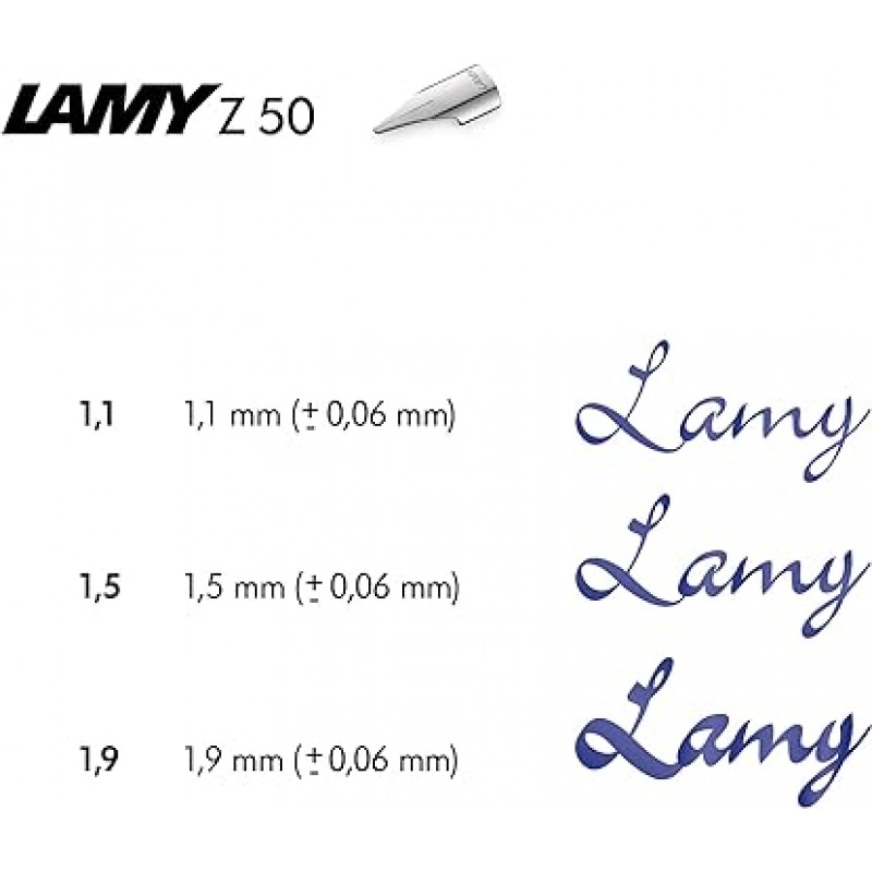 LAMY 서예 펜 만년필 조이 실버 클립/블랙 쓰기 폭 크기: 1.5mm L11-1.5mm