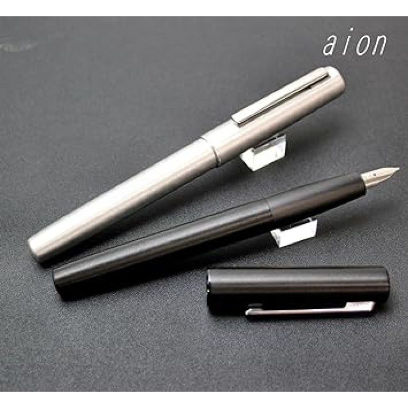 LAMY L77OS-B 만년필, B, 브로드 포인트, 이온, 올리브 실버, 이중 사용