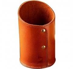 Am de Mas PH-023 Tochigi Leather Cylindrical Genuine Leather Made in Japan, 소품, 펜꽂이, 핸드메이드, Simple, R 브라운