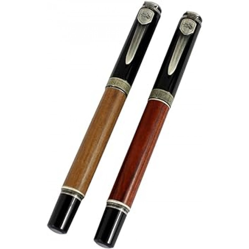 Hillento 2 PCS Jinhao 만년필 with 펜 파우치 선물 상자 선물 상자, 무작위 색상)