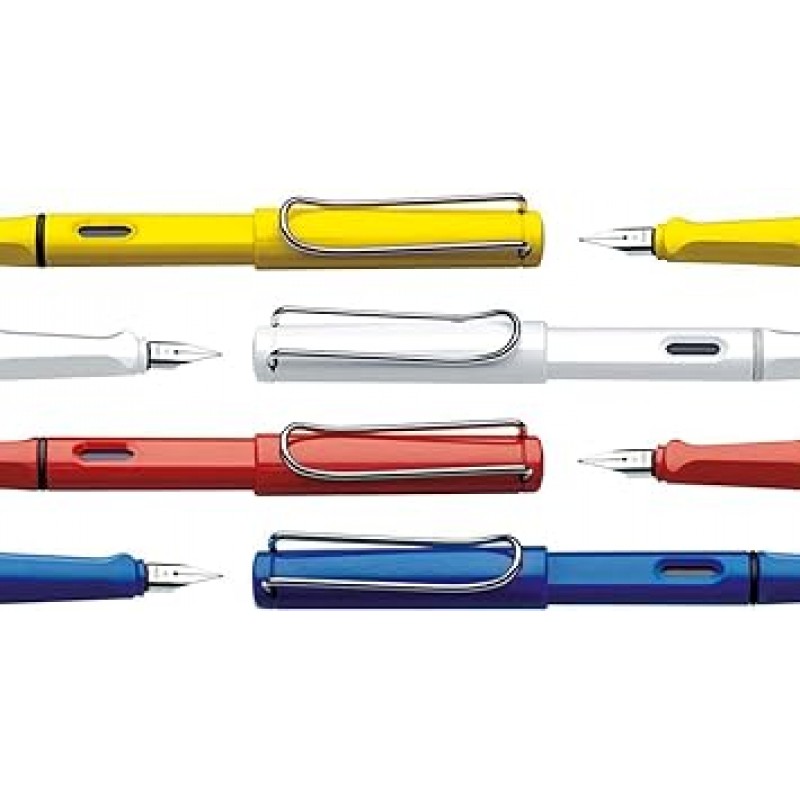 LAMY LT10BLK 만년필, EF 펜촉, 사파리 스켈레톤, L12-EF 교환식, 컨버터 별매, 정품 수입 + LAMY 라미 카트리지 잉크, 블랙, LT10BLK, 2 Box Set