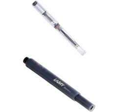 LAMY LT10BLK 만년필, EF 펜촉, 사파리 스켈레톤, L12-EF 교환식, 컨버터 별매, 정품 수입 + LAMY 라미 카트리지 잉크, 블랙, LT10BLK, 2 Box Set