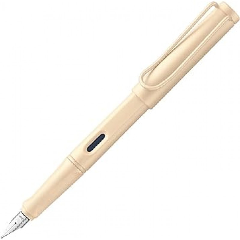 Lamy Safari Cosy 만년필 020 특별판 모던한 만년필 컬러 크림 인간 공학에 근거한 그립과 유행에 좌우되지 않는 디자인 펜촉 강도 F 스페셜 모델 펜촉 F 1개 팩