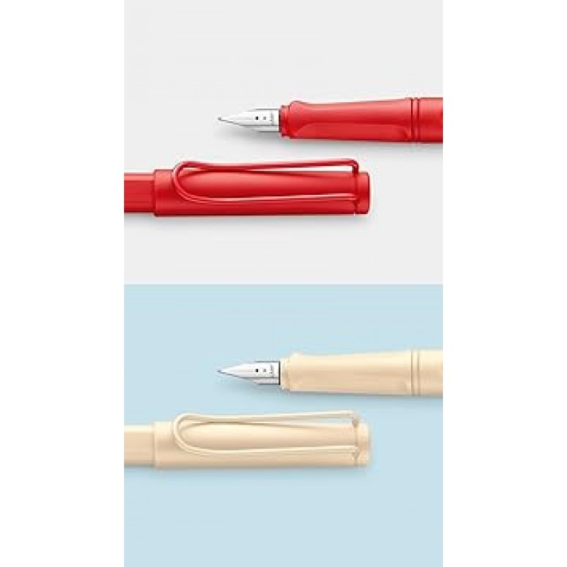 Lamy Safari Cosy 만년필 020 특별판 모던한 만년필 딸기 칼라 인간 공학에 근거한 그립과 유행에 좌우되지 않는 디자인 펜촉 강도 F - 스페셜 모델 1개 팩