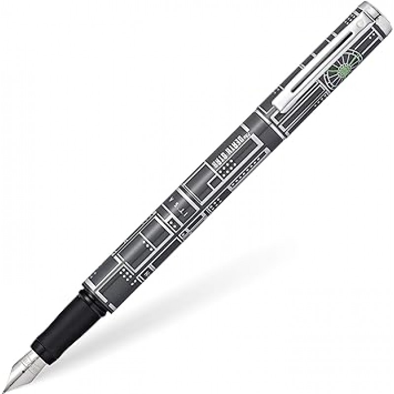 Sheaffer 팝 스타워즈 데스 스타 만년필, 크롬 트림, 미디엄 펜촉