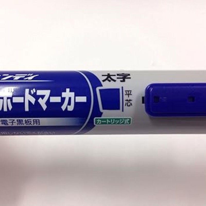 Pentel MWXN6M-C 접이식 핸디 드라이 지우기 마커, 플랫 팁, 브로드 포인트, 파란색 잉크, 10개 팩