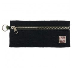 Canvas Workshop 3J34 Pencil Case, Canvas Pen Case, Pencil Case, Pouch, Kurashiki Canvas, Made in Japan, Black