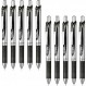 Pentel BLN75Z-A EnerGel 잉크 볼펜, 검정, 10개 세트, 0.02인치(0.5mm)