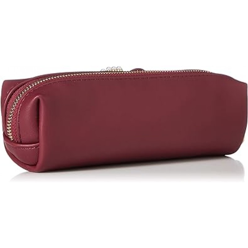 Maison de Fleur 8A23FTJ0100 펜 케이스, 진주 비쥬 합성 피혁 리본 펜 케이스