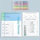 Notebook 100 Day Learning Planner A5 Spiral Schedule Planner To Do List 학생들이 50장*2을 뒤집을 수 있도록 완벽