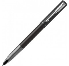 Parker CT 2159779Z 공식 벡터 XL, 롤러볼, M, 미디엄 포인트, 럭셔리 브랜드, 메탈릭 블랙