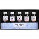 Erban Hb18504 Mini Ink Coffret Traditional "Winter", 0.3fl oz(10ml), 5개 팩(그레이시 그린, 사파이어 블루, 블랙, 문 섀도우, 녹지)