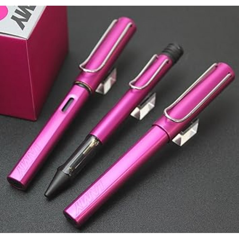 LAMY L99-F 만년필, F, 파인 포인트, 얼스터, 바이브런트 핑크, 이중 사용, 한정판