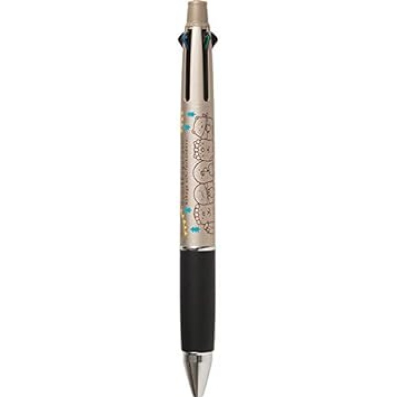 San-X Sumikko Gurashi PP42201 Multi-Functional Pen, Jetstream 4+1 Gold