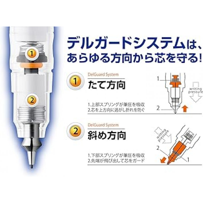 Zebra DelGuard 0.02인치(0.5mm) 샤프펜슬