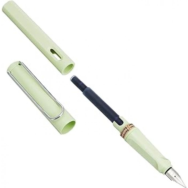 LAMY L36MG-F 만년필, F 파인 포인트, 사파리, 파스텔, 민트 그린, 이중 사용, 한정판