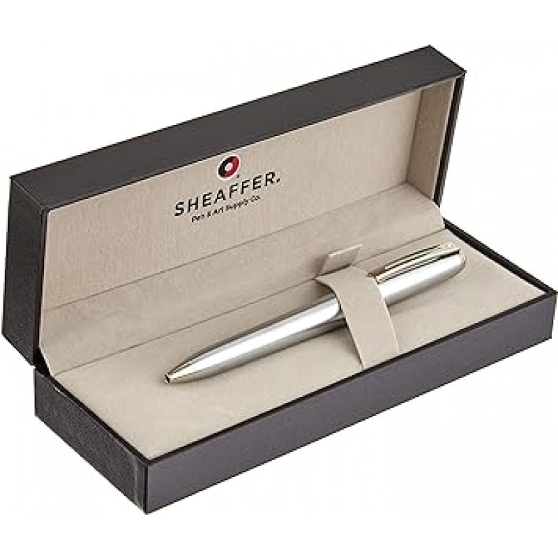 SHEAFFER Prelude CT PRE340BP 유성 볼펜, 브러시드 크롬