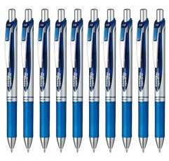 Pentel BL80-C EnerGel 잉크 볼펜, 1.0 파란색, 10개입