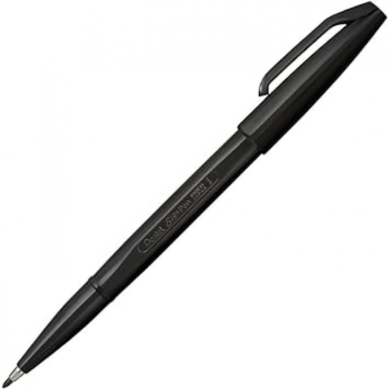 Pentel Kumikae-Note SMS9-9 스마트 스티커 메모, Kumikae-Note + XS520AD5 사인펜, 5개들이 팩, 블랙