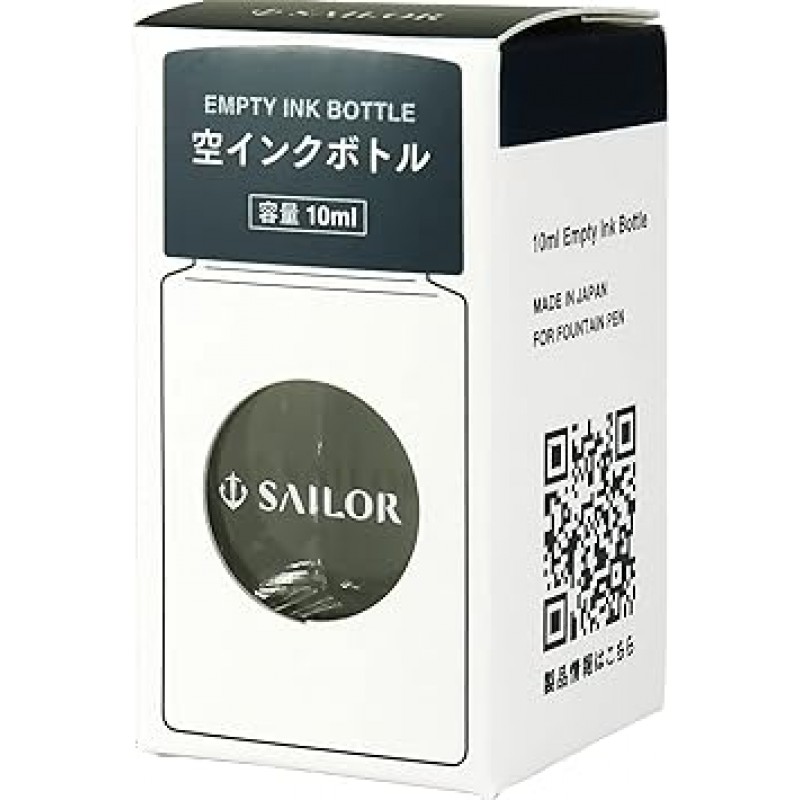 세일러 13-3310-000 만년필, 빈 병잉크, 0.3fl oz(10ml), 6개 팩, 투명