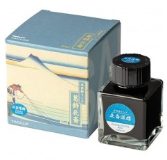 TACCIA TFPI-WD42-4 Fountain Pen Ink, Water-Based Dye, Ukiyo-e Ink, Katsushika Hokusai, Deep