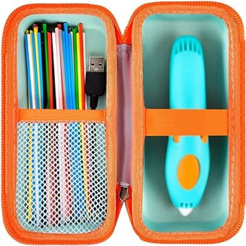 GWCASE 케이스 3Doodler Start+ Essentials 3D 펜셋 어린이용 3D 펜 수납 주최자 캐리 홀더 3D 프린트 펜용 플라스틱 리필 블리스터 마이크로 USB 충전기(박스만)