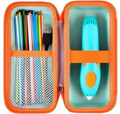 GWCASE 케이스 3Doodler Start+ Essentials 3D 펜셋 어린이용 3D 펜 수납 주최자 캐리 홀더 3D 프린트 펜용 플라스틱 리필 블리스터 마이크로 USB 충전기(박스만)