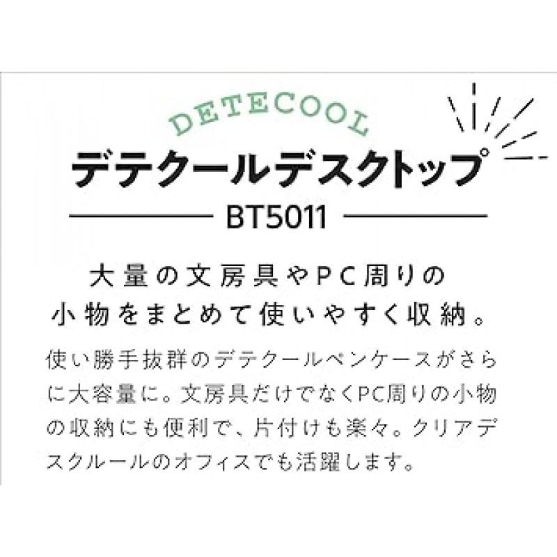 Raymay Fujii BT5011B Detecool 펜 케이스, 대용량, 데스크탑 펜 스탠드, 블랙