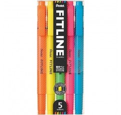 Pentel SLW11-5 형광펜, Fitline 5색, 5팩