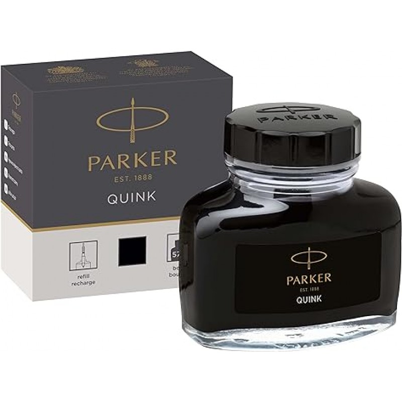 Parker 19 50375 퀸크 병 잉크, 2.0fl oz(57ml), 블랙