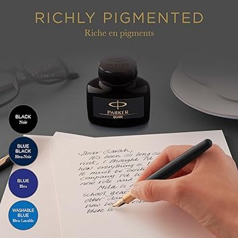 Parker 19 50375 퀸크 병 잉크, 2.0fl oz(57ml), 블랙