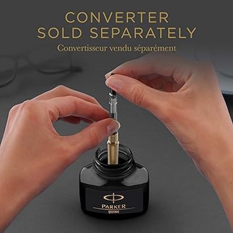 Parker 19 50375 퀸크 병 잉크, 2.0fl oz(57ml), 블랙