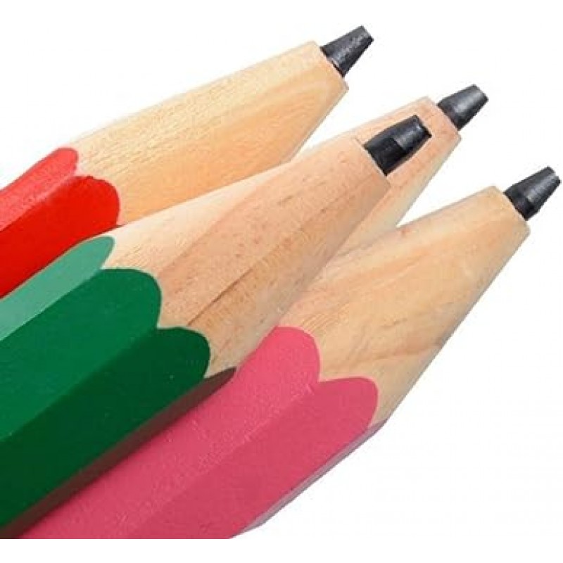 Iplusmile 2pcs 나무 점보 연필 큰 참신 연필 학교 및 홈 소품 디스플레이 연필 장난감 35cm (랜덤 핑크)